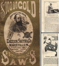 Emerson, Smith & Co., Beaver Falls, Pa. - 1881 Premium Saws Catalog - 108 Pgs. picture