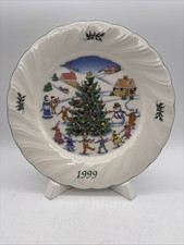 Christmas Nikko Holiday Spirit Frosty The Snowman Plate 1999 Happy Holidays picture