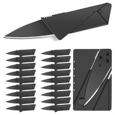 20PCS Credit Card Folding Thin Knives Cardsharp Wallet Micro Survival Tool Knife picture