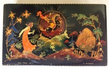 RUSSIAN PALEKH SCHOOL 1967 LACQUER BOX vintage picture