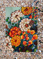 ACEO Art Card PRINT of Hand Painted & Signed Acrylic Original 3.5inx2.5in picture