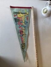 Vintage 1974 Sesame Street Ice Follies 29” Felt Pennant Shipstads Johnson Muppet picture