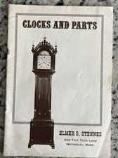 Vintage 1960 Elmer O. Stennes Clocks & Parts Catalog Price List Weymouth MA picture