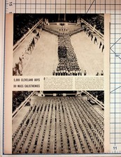 1930s Cleveland YMCA Mass Calisthenics Boys 