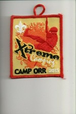 2015 Camp Orr Xtreme Camping patch picture