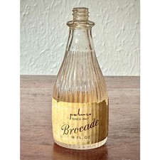 Palmer Brocade Perfume Bottle, Solon Palmer New York, Vintage Glass Vanity Decor picture