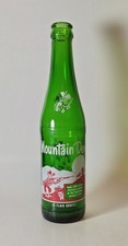 VTG 1960's Mountain Dew 10oz Green Glass ACL Soda Bottle Hillbilly Graphics picture