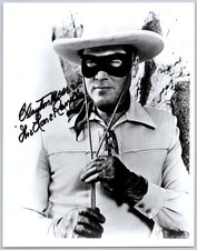 Clayton Moore The Lone Ranger Autographed Photo Vintage Western Actor 8x10 picture