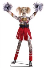 5.3FT Dead Squad Debbie the Zombie Cheerleader Animatronic Decoration picture