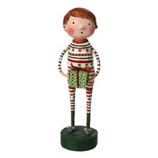 Lori Mitchell Joey's Jammies Boy Gift Winter Christmas Collection Figurine 12264 picture
