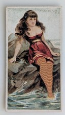 1882 N232 Kinney Tobacco Card Surf Beauties Atlantic City New Jersey  picture
