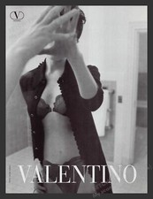 Valentino 1990s Print Advertisement Intimates Lingerie Mirror Reflection picture