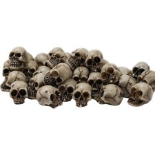 20Pcs Mini Skull Figure Collectable Halloween Miniature Skulls Heads picture