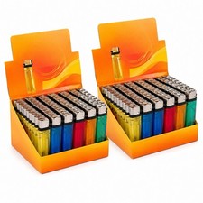 100 Disposable Lighters Assorted Colors Bulk picture