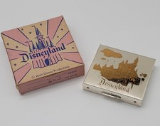 Vintage 1950’s Disneyland Souvenir Compact Cinderella Castle Mirror Original Box picture