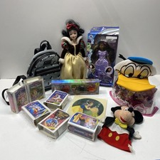 Disney Lot Mixed Brands Loungefly Backpack Dolls Figures Toys 14 Pieces picture
