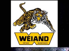 WEIAND Manifolds Tiger - Original Vintage 1960's 70's  Racing Decal/Sticker picture