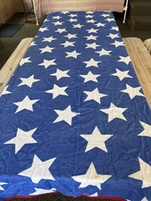 Antique Patriotic Star Bunting Campaign Table Covering Fabric 19th C 54 x 88 picture