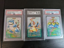 1996 Pokemon Carddass Green Prism Charizard SGC 8.5 Blastoise PSA7 Venusaur PSA6 picture