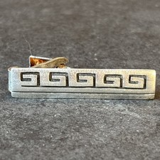 Mitchel Sockyma Hopi Sterling Silver Tie Clip Vintage Da picture