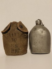 WWI US Army M1910 1917 ROCK ISLAND  COVER 1918 AGMCO CANTEEN HAND SCRATCHED NAME picture