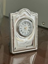 BRITISH AIRWAYS CONCORDE 925 Sterling Silver WORKING Clock Richard Carr Sheffld picture