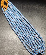 Vintage venetian chevron trade beads 9mm long strand picture