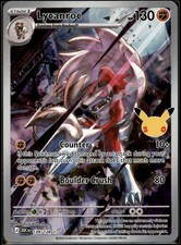 Pokémon - Lycanroc 138/128 - 30th Celebration - Holo, Illustration Rare picture