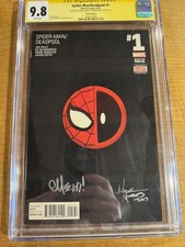 Spider-Man/Deadpool #1  CGC 9.8 Sign Series Signed Ed McGuinness & Mark Morales picture