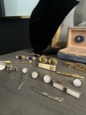 Grandpa’s Jewelry Cuff Links, Pins, Tie Pins. Grandpa Had Swag picture
