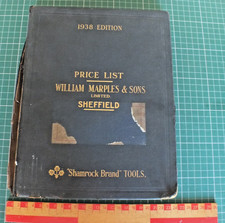 VINTAGE 1938 MARPLES TOOLS SHAMROCK BRAND TOOL CATALOGUE & PRICE LIST 245 PAGES picture
