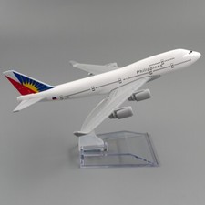 16cm Aircraft Boeing 747 Philippine Airlines Air Alloy Plane Model Toy picture