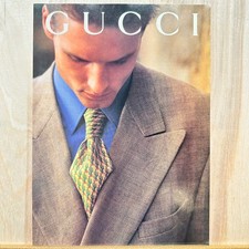 1994 Gucci Menswear Fashion Vintage Print Ad Suit Tie Cactus Clothing Advert picture