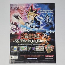 Yu-Gi-Oh 7 Trials To Glory Game Boy Advance Greater Print Ad/Poster picture