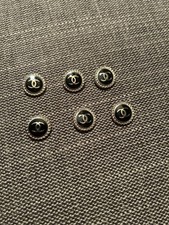 Chanel Vintage Designer Black & Gold Detailed Button STAMPED | 6 PC Bundle 20m picture