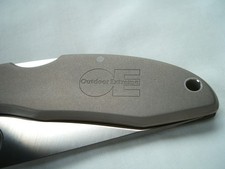 RARE Vintage Spyderco Delica C11PTI, Titanium grip. OE Ltd Edition.  Japan only. picture