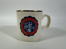 Vintage Ceramic Coffee Mug UVA Virginia Cavaliers White - Gold Accent (Clean) picture