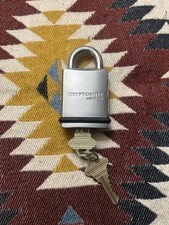 New No Box SCHLAGE Kryptonite PADLOCK With Cylinder 2 Keys KS22 NOS Molybdenum picture