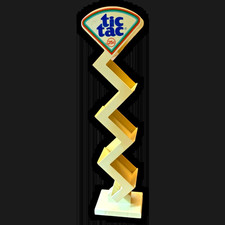 Vintage Tic Tac Store Display Rack Countertop Retail Candy Holder 25 Cent Sign picture