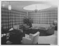 Dallas Texas 1950s Meadows Building Office Lounge Interior General American Oil picture