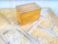 VINTAGE WOODEN RECIPE BOX picture