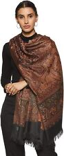 Weavers Villa Women's Pashmina Wool Blend [Size: 40 X 80 Inches], Black  picture
