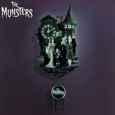 The Munsters Glow-In-The-Dark Sculpted Wall Clock picture