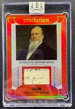 BRIGHAM YOUNG 2025 Eternal Revelation Mormon Leader #/D 04/25 Cut Relic Patch picture