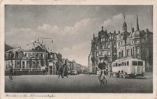 Postcard Zwickau (08056), Schumannstraße with tram, photo card picture