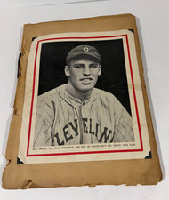 1930s Scrapbook Cleveland Indians Bob Feller, Earl Averill, Mel Harder, Hal Tro picture