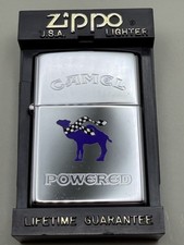Camel Powered Vintage 1997 High Polish Chrome Zippo Lighter New B78 picture