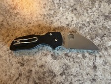 SPYDERCO LIL' NATIVE WHARNCLIFFE FOLDING KNIFE BLACK CPM-S30V SS G10 C230GPWC picture