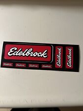 EDELBROCK Manifolds - Original Vintage Racing Decal/Sticker Sheet picture