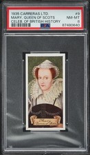 1935 Mary, Queen of Scots Carreras Ltd. Celebrities of British History #9, PSA 8 picture
